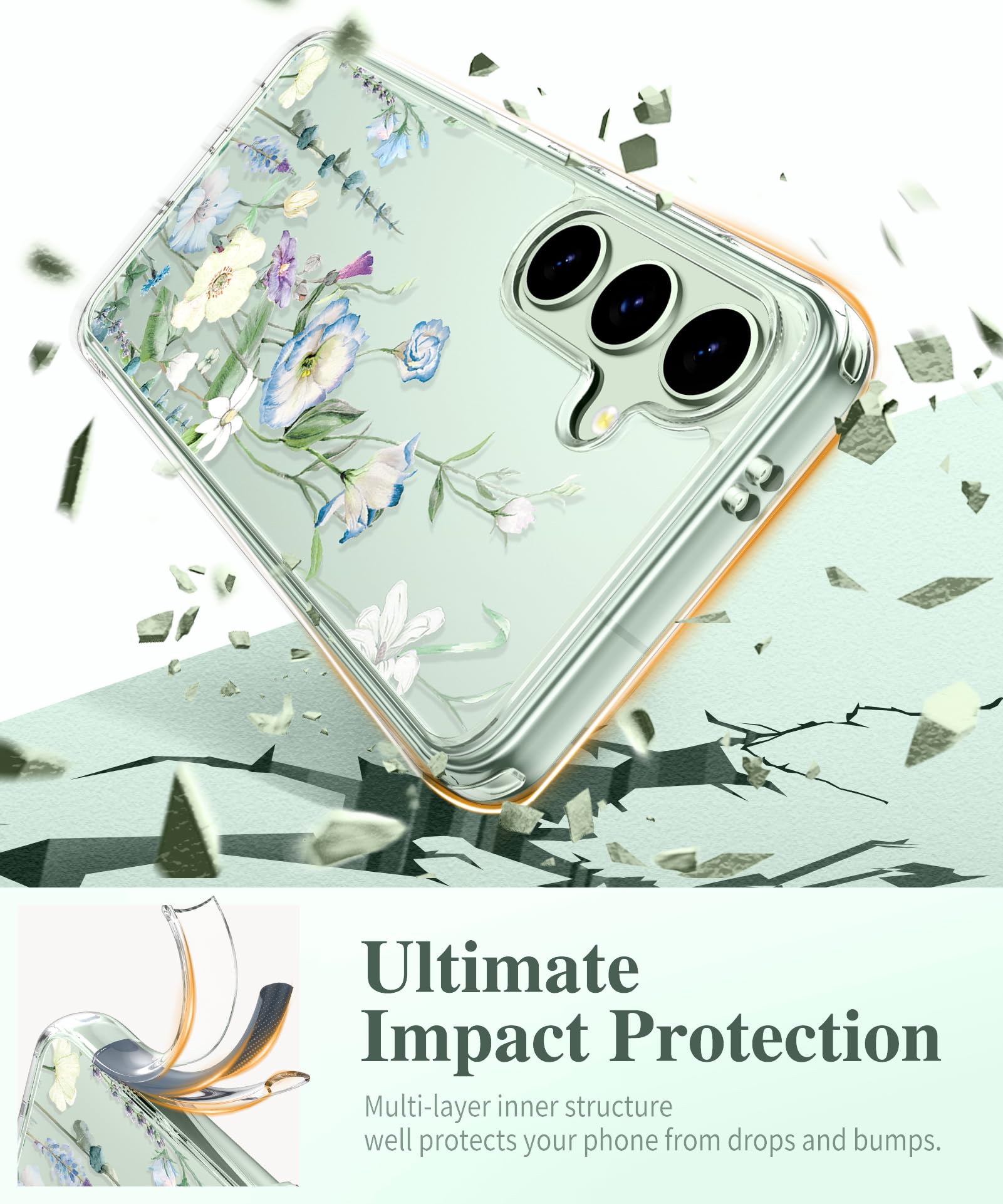 Foto 4 | Funda De Teléfono Gviewin Para Samsung Galaxy S25 Plus Con Protector - Venta Internacional.