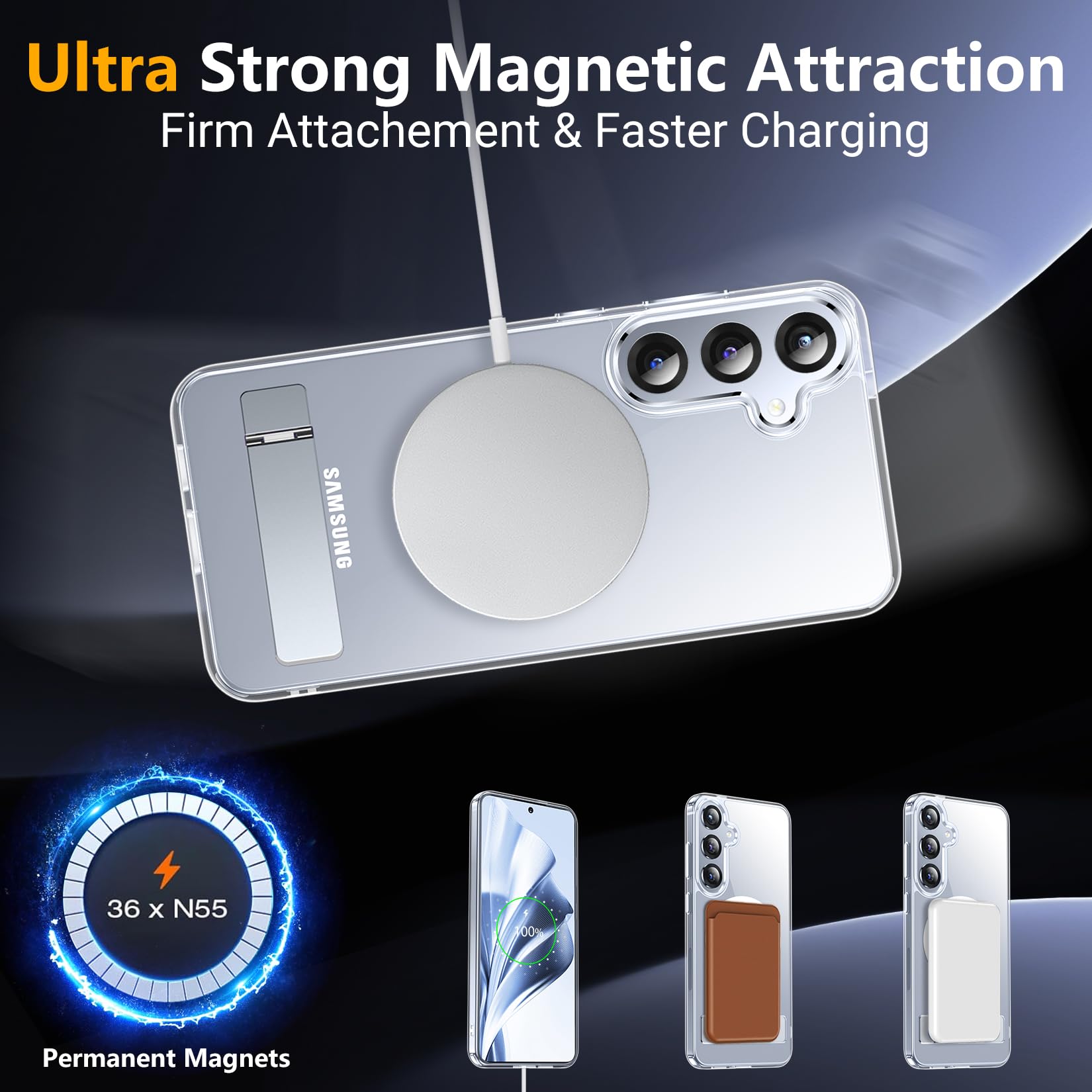 Foto 7 pulgar | Funda Magnética Spidercase Para Samsung Galaxy S25 De 6.2 Pulgadas - Venta Internacional.
