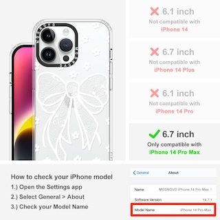 Foto 2 | Funda De Teléfono Mosnovo Para Iphone 14 Pro Max Buffertech Clear - Venta Internacional.