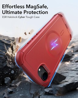 Foto 2 | Funda De Teléfono Esr Cyber Series Para Iphone 16e Con Magsafe Red - Venta Internacional.