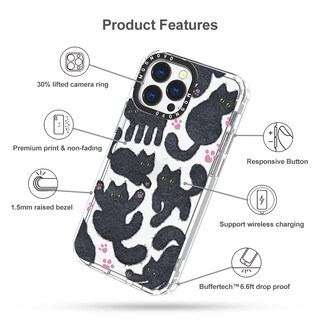 Foto 6 | Funda De Teléfono Mosnovo Para Iphone 13 Pro Buffertech Black Furry Cat - Venta Internacional.