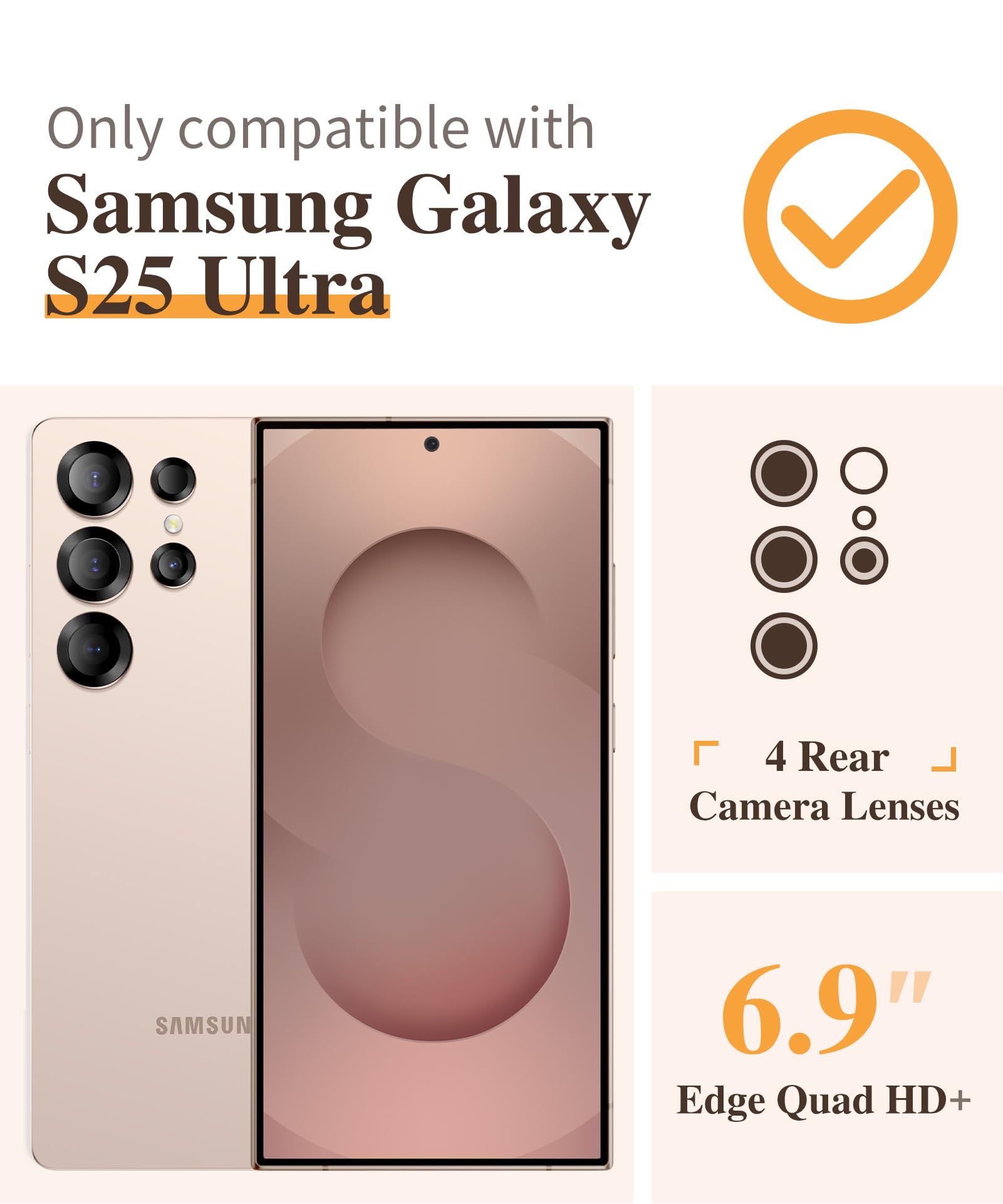 Foto 2 | Funda De Teléfono Gviewin Para Samsung Galaxy S25 Ultra 6.9 - Venta Internacional.