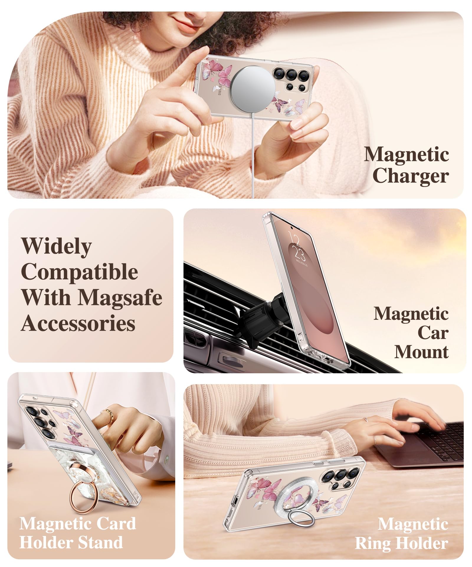 Foto 5 pulgar | Funda De Teléfono Gviewin Para Samsung Galaxy S25 Ultra 6.9 - Venta Internacional.
