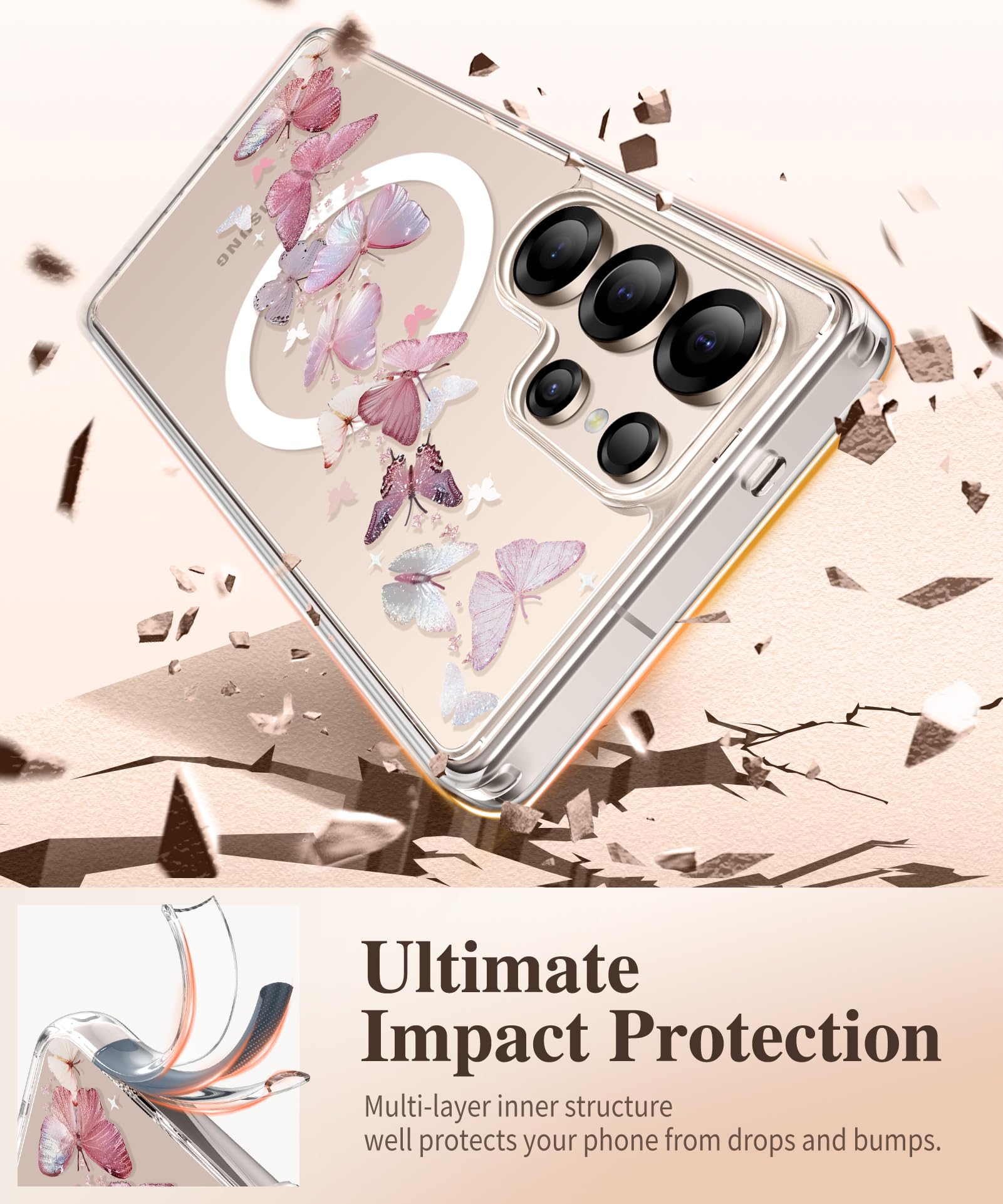 Foto 7 pulgar | Funda De Teléfono Gviewin Para Samsung Galaxy S25 Ultra 6.9 - Venta Internacional.