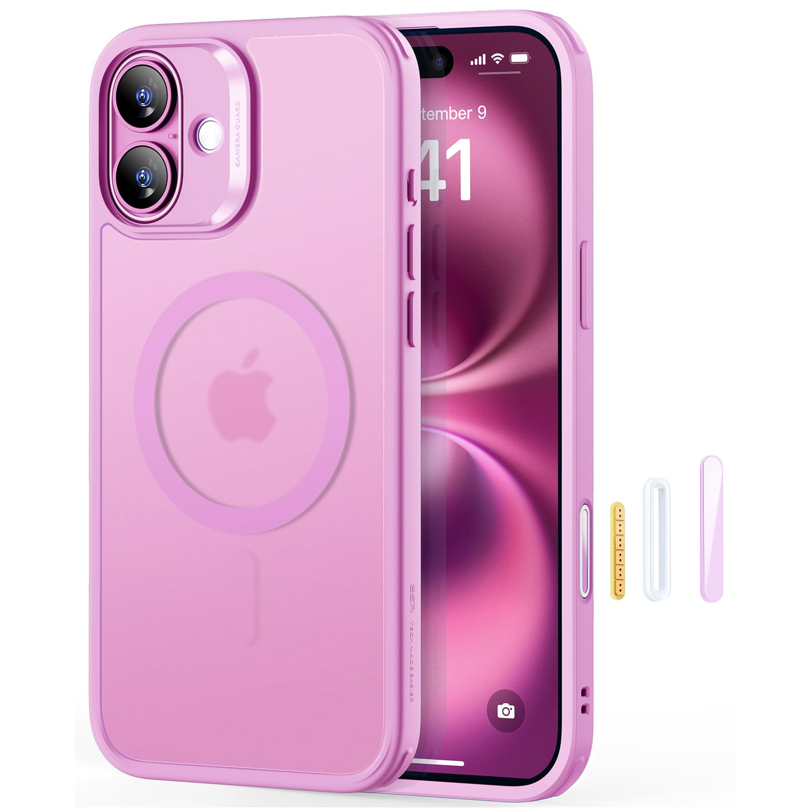 Foto 2 pulgar | Funda De Teléfono Esr Para Iphone 16 Plus Con Magsafe A Prueba De Golpes, Rosa - Venta Internacional.