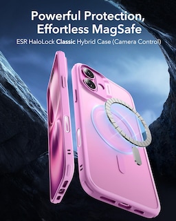 Foto 3 | Funda De Teléfono Esr Para Iphone 16 Plus Con Magsafe A Prueba De Golpes, Rosa - Venta Internacional.