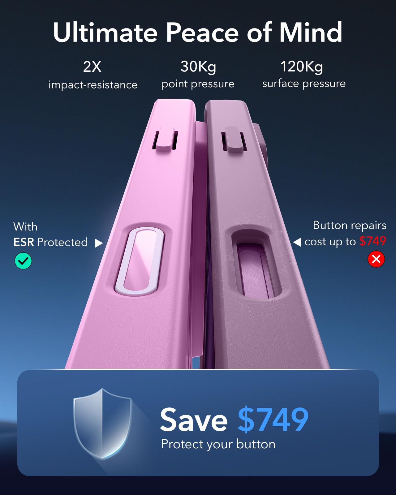 Foto 7 pulgar | Funda De Teléfono Esr Para Iphone 16 Plus Con Magsafe A Prueba De Golpes, Rosa - Venta Internacional.