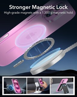 Foto 7 | Funda De Teléfono Esr Para Iphone 16 Plus Con Magsafe A Prueba De Golpes, Rosa - Venta Internacional.