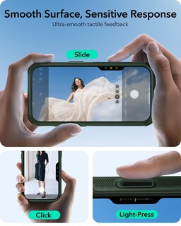 Foto 4 | Funda De Teléfono Esr Para Iphone 16 Pro Con Protección Contra Caídas De 7,01 M, Color Verde Militar - Venta Inter