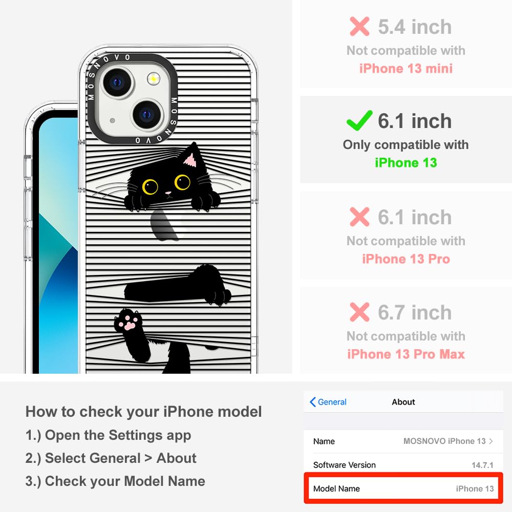 Foto 2 | Funda De Teléfono Mosnovo Para Iphone 13 Buffertech 2m Drop Clear - Venta Internacional.