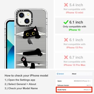 Foto 2 | Funda De Teléfono Mosnovo Para Iphone 13 Buffertech 2m Drop Clear - Venta Internacional.