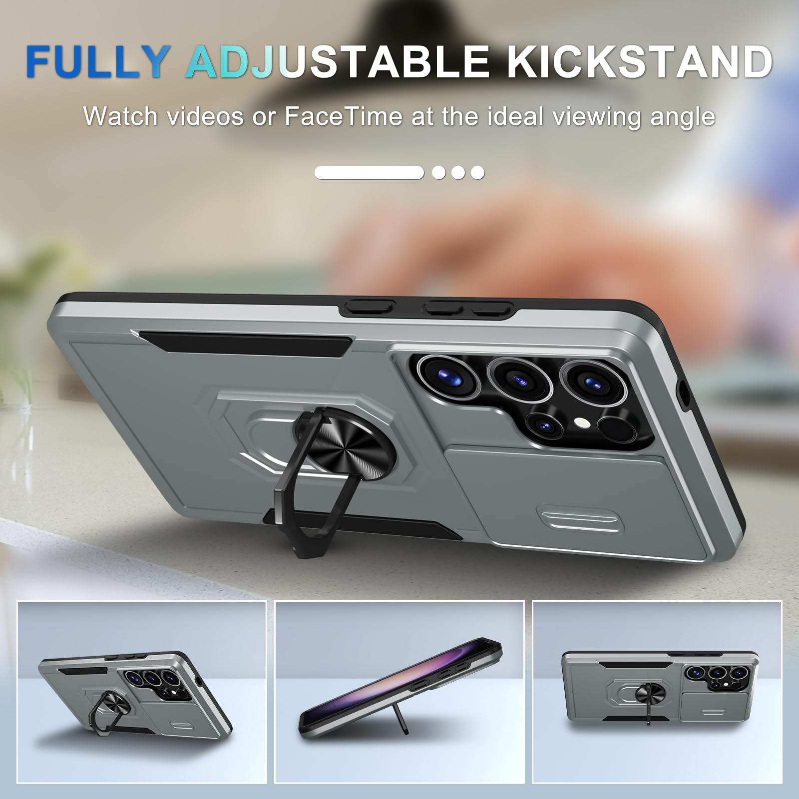 Foto 3 pulgar | Funda De Teléfono Janmitta Compatible Con Samsung Galaxy S25 Ultra - Venta Internacional.