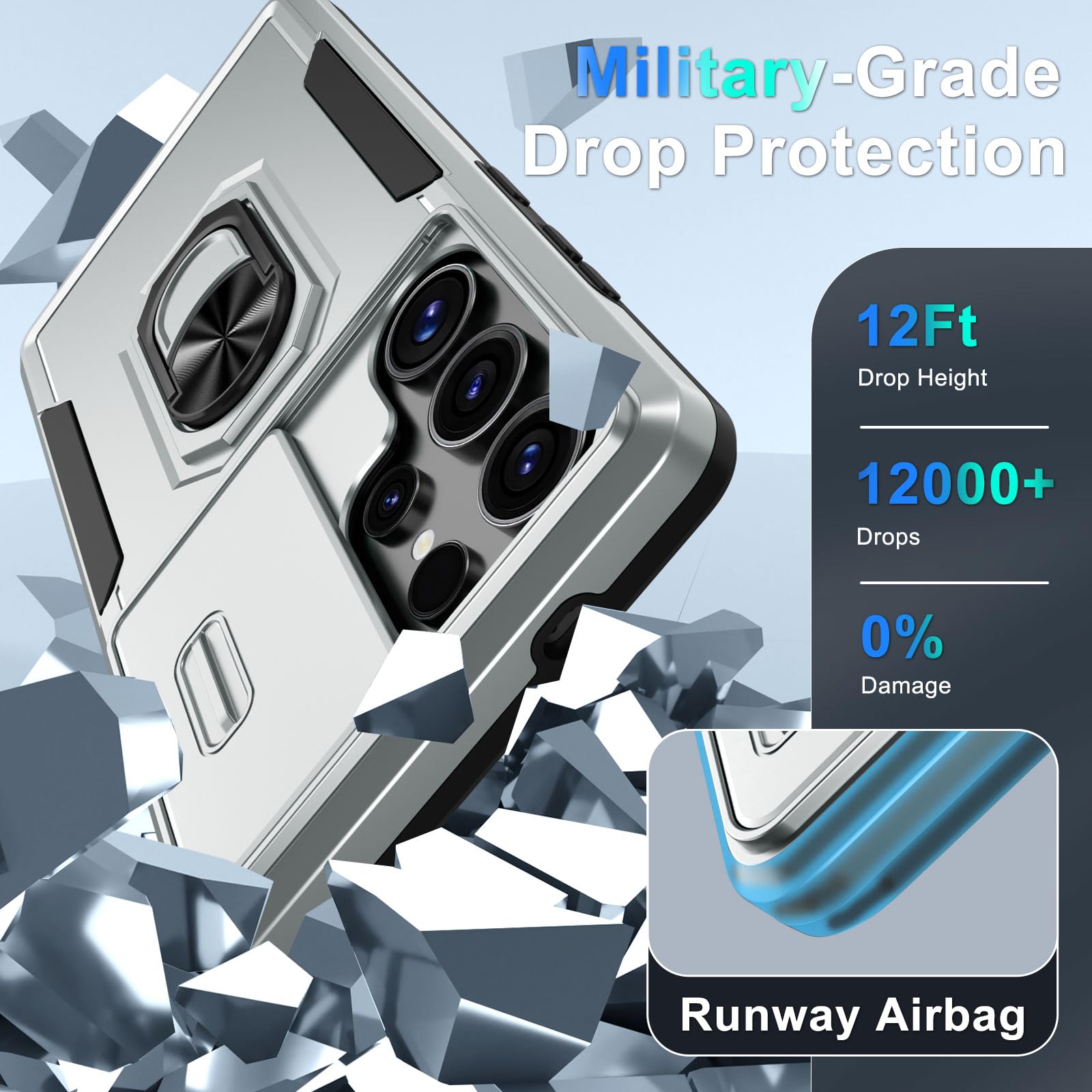 Foto 4 | Funda De Teléfono Janmitta Compatible Con Samsung Galaxy S25 Ultra - Venta Internacional.