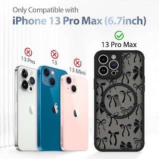 Foto 6 | Funda De Teléfono Aigomara Para Iphone 13 Pro Max Con Magsafe Black - Venta Internacional.