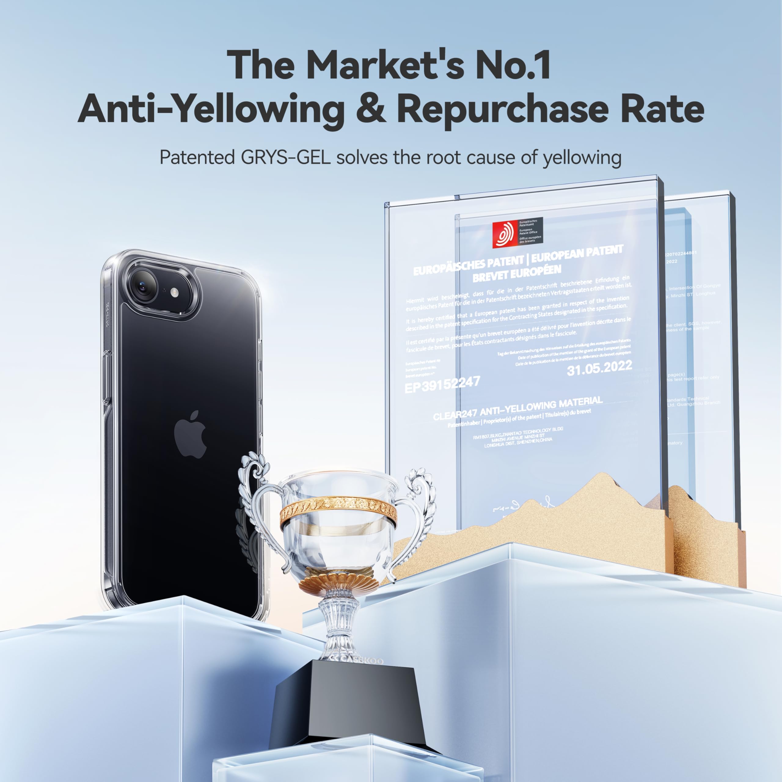 Foto 7 | Funda De Teléfono Casekoo Para Iphone 16e Crystal Clear 6.1 Pulgadas 2025 - Venta Internacional.