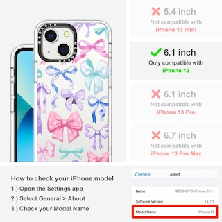 Foto 2 | Funda De Teléfono Mosnovo Para Iphone 13 Buffertech 2m Drop Clear - Venta Internacional.