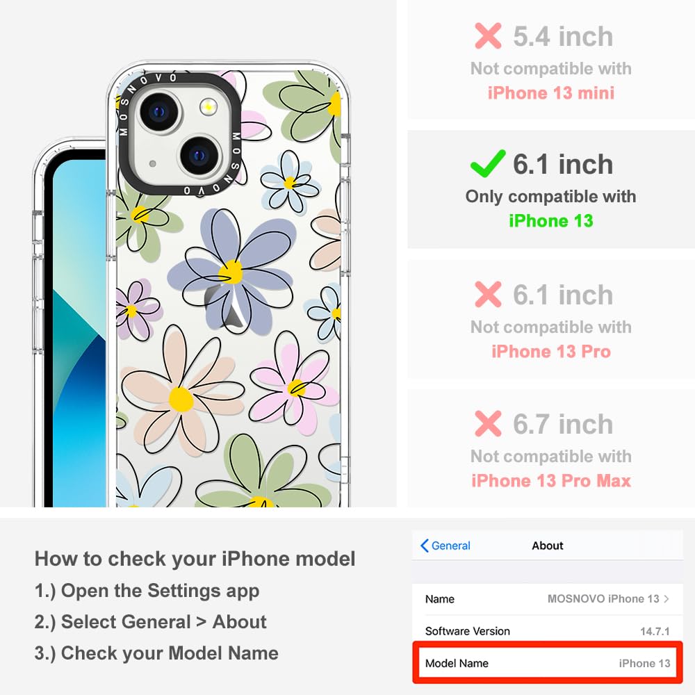 Foto 2 | Funda De Teléfono Mosnovo Para Iphone 13 Buffertech 2m Drop Clear - Venta Internacional.