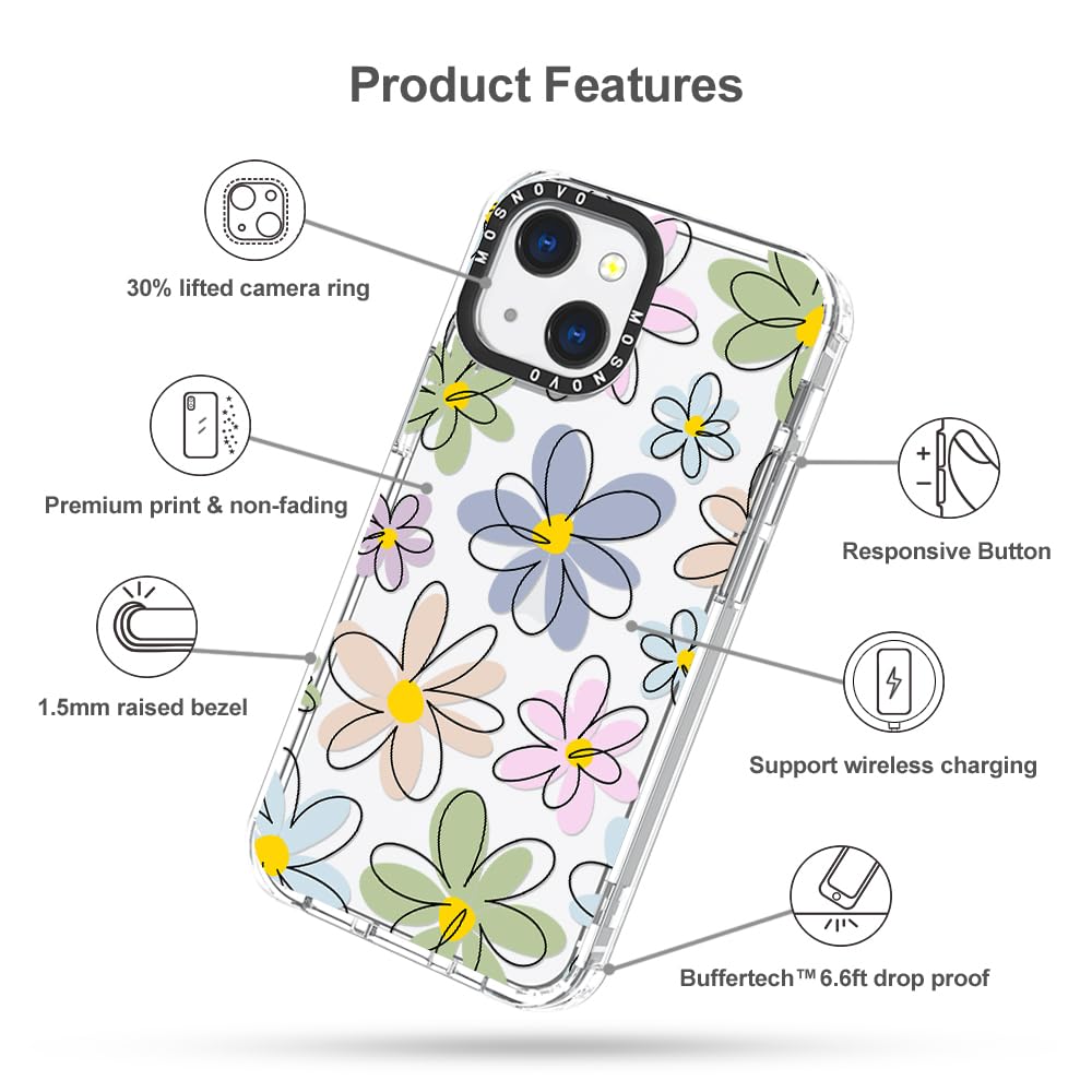 Foto 7 pulgar | Funda De Teléfono Mosnovo Para Iphone 13 Buffertech 2m Drop Clear - Venta Internacional.