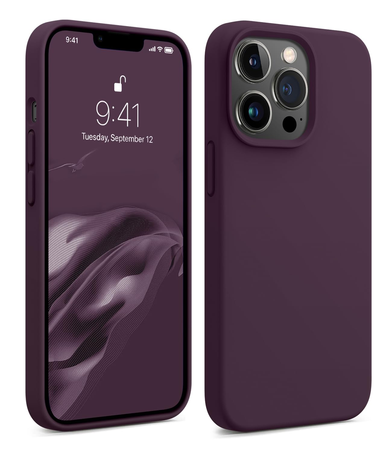 Funda Magnética Aotesier Para Iphone 13 Pro De 6.1 Pulgadas, Color Ciruela - Venta Internacional.