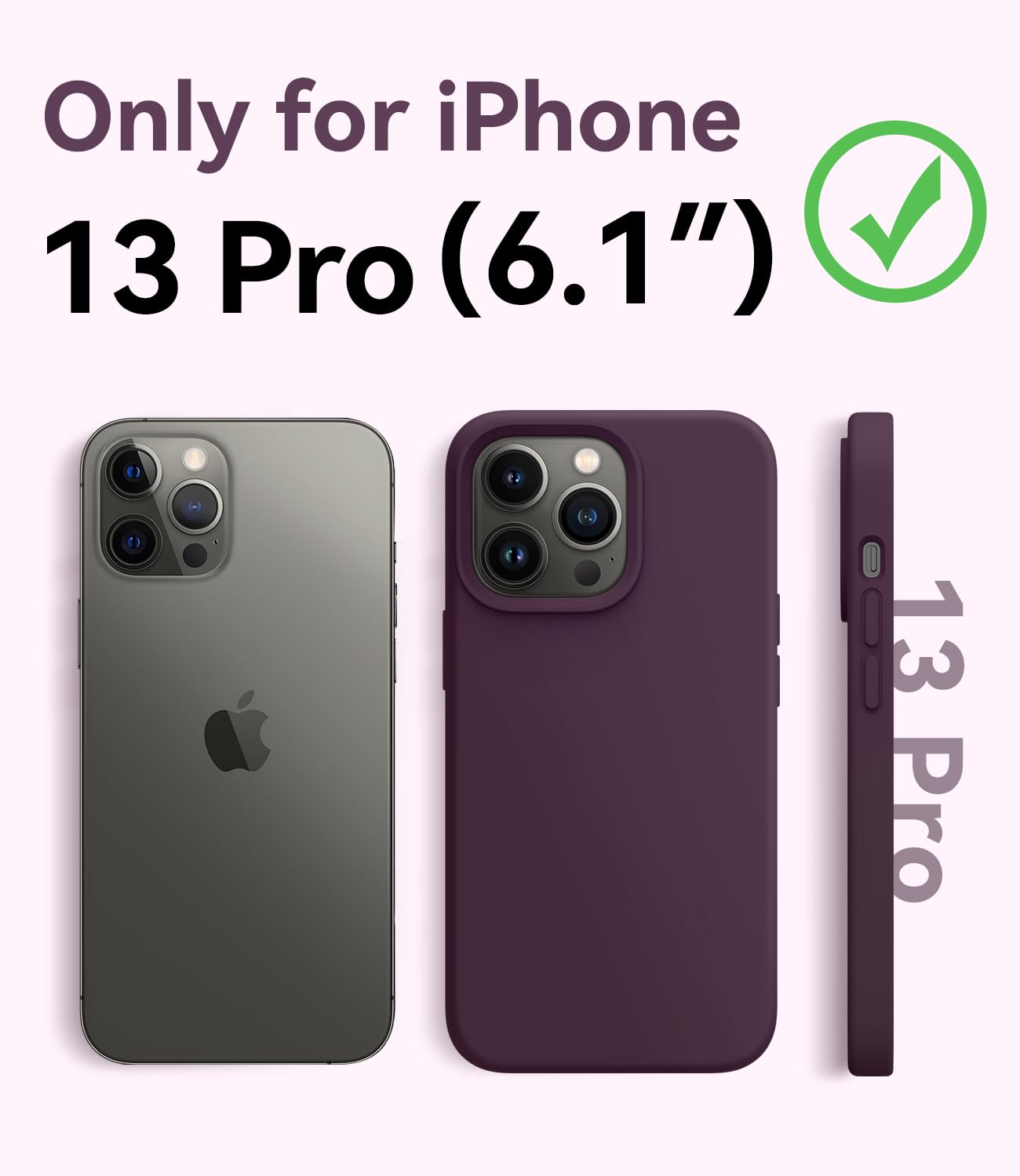 Foto 7 pulgar | Funda Magnética Aotesier Para Iphone 13 Pro De 6.1 Pulgadas, Color Ciruela - Venta Internacional.