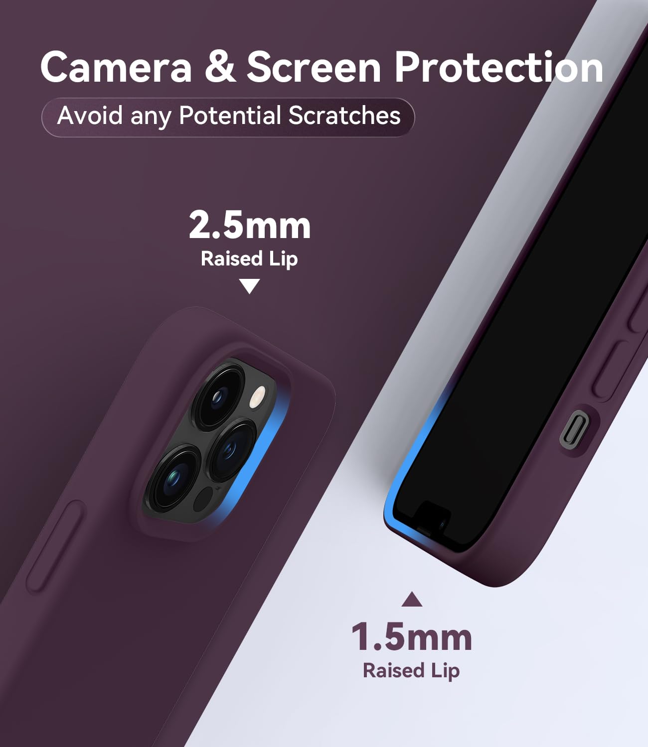 Foto 8 pulgar | Funda Magnética Aotesier Para Iphone 13 Pro De 6.1 Pulgadas, Color Ciruela - Venta Internacional.