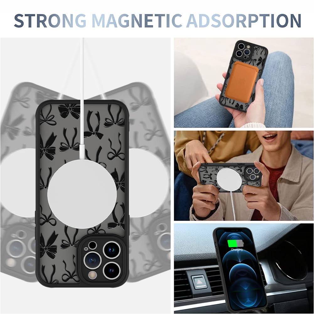 Foto 4 pulgar | Funda De Teléfono Aigomara Para Iphone 12 Pro Con Cinta Negra Magsafe - Venta Internacional.