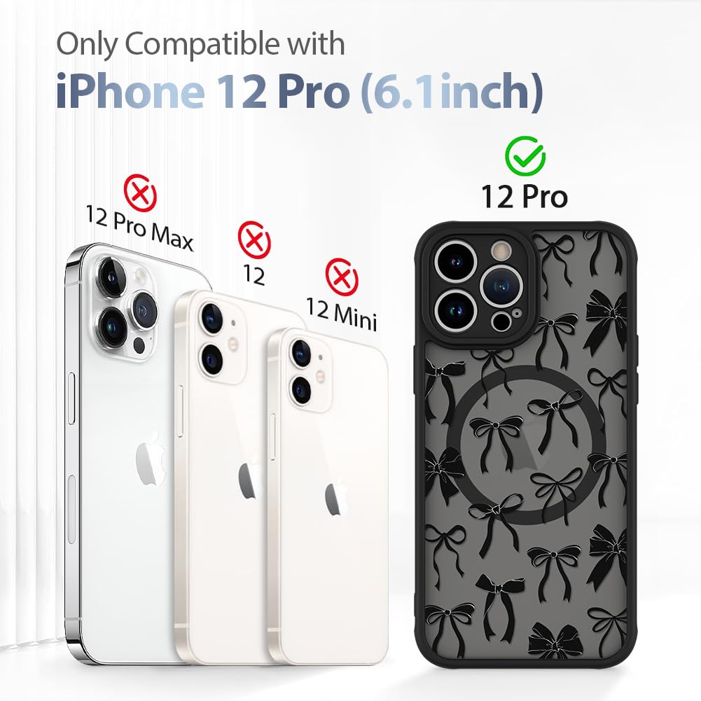 Foto 7 pulgar | Funda De Teléfono Aigomara Para Iphone 12 Pro Con Cinta Negra Magsafe - Venta Internacional.