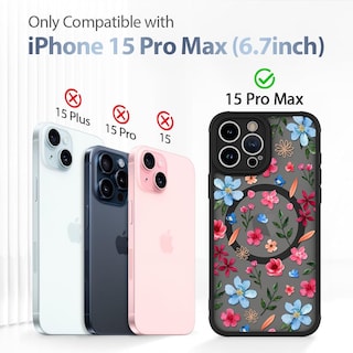 Foto 6 | Funda Magnética Aigomara Para Iphone 15 Pro Max Con Magsafe - Venta Internacional.