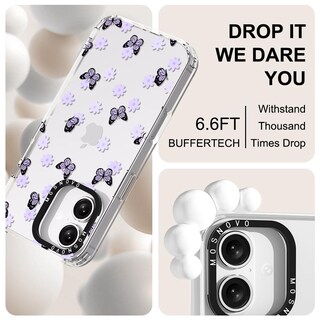 Foto 5 | Funda De Teléfono Mosnovo Para Iphone 15 Buffertech Lilac Butterfly - Venta Internacional.