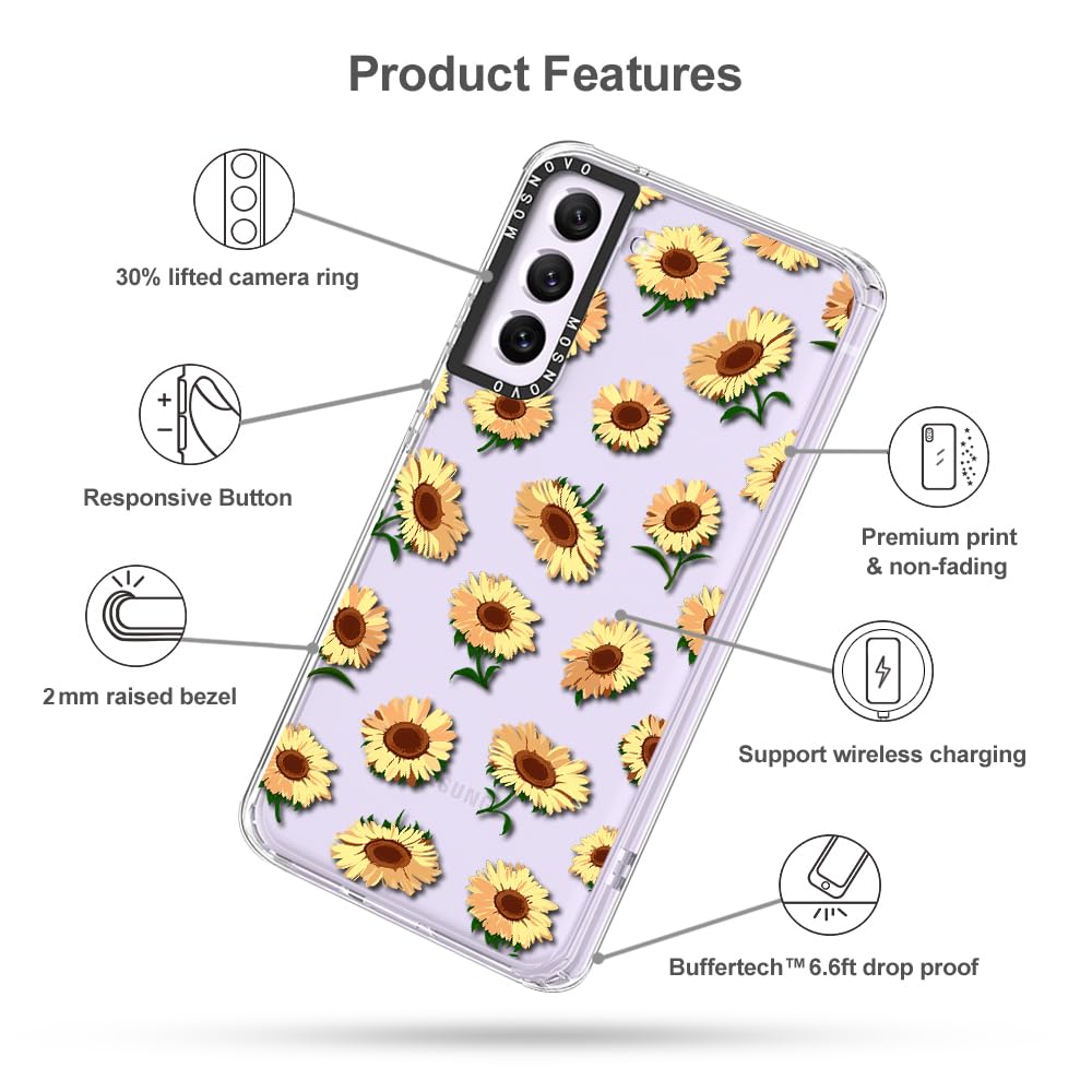 Foto 7 pulgar | Funda De Teléfono Mosnovo Para Samsung Galaxy S21 Fe Sunflowers - Venta Internacional.