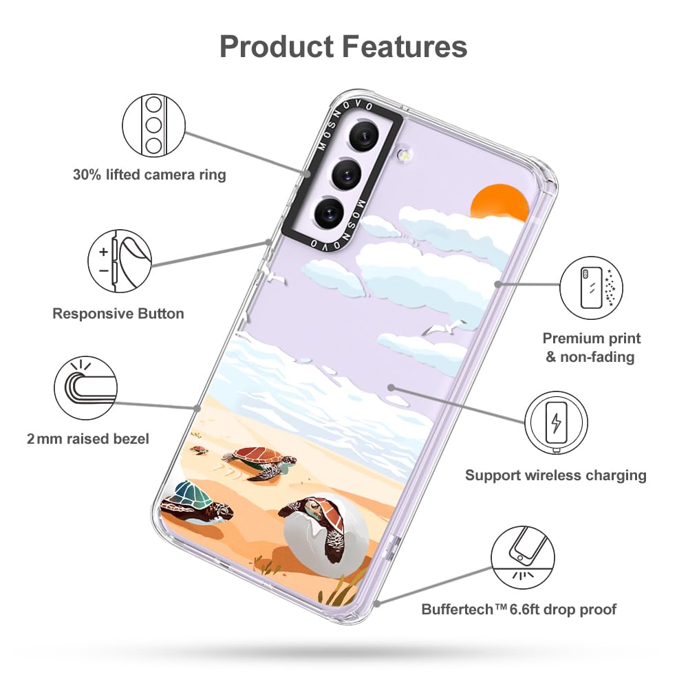 Foto 7 pulgar | Funda De Teléfono Mosnovo Para Samsung Galaxy S21 Fe Baby Sea Turtle - Venta Internacional.