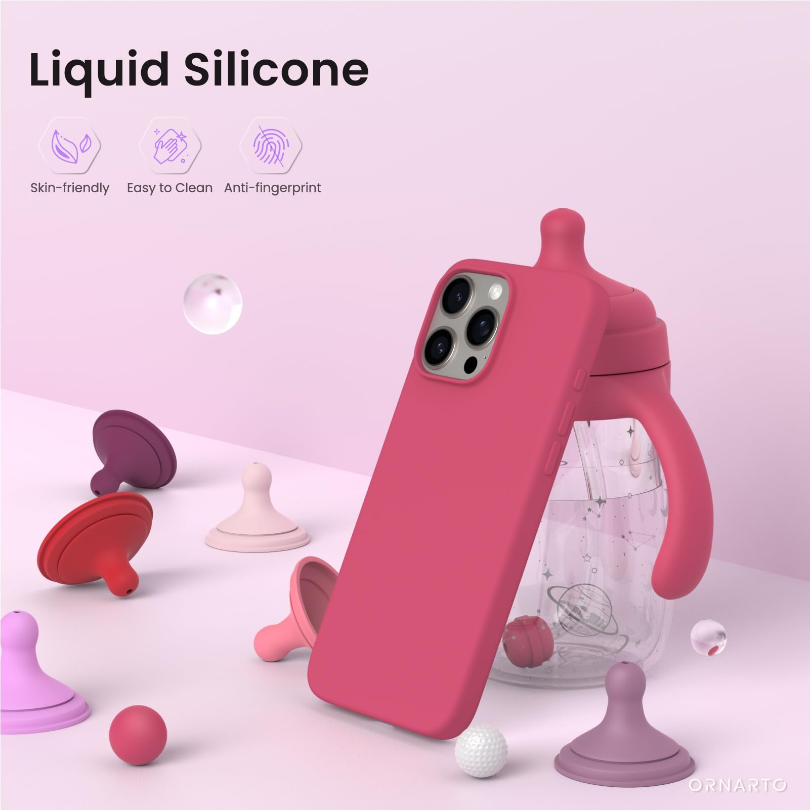 Foto 4 pulgar | Funda De Teléfono Ornarto Compatible Con Iphone 16 Pro Max De 6.9'' - Venta Internacional.