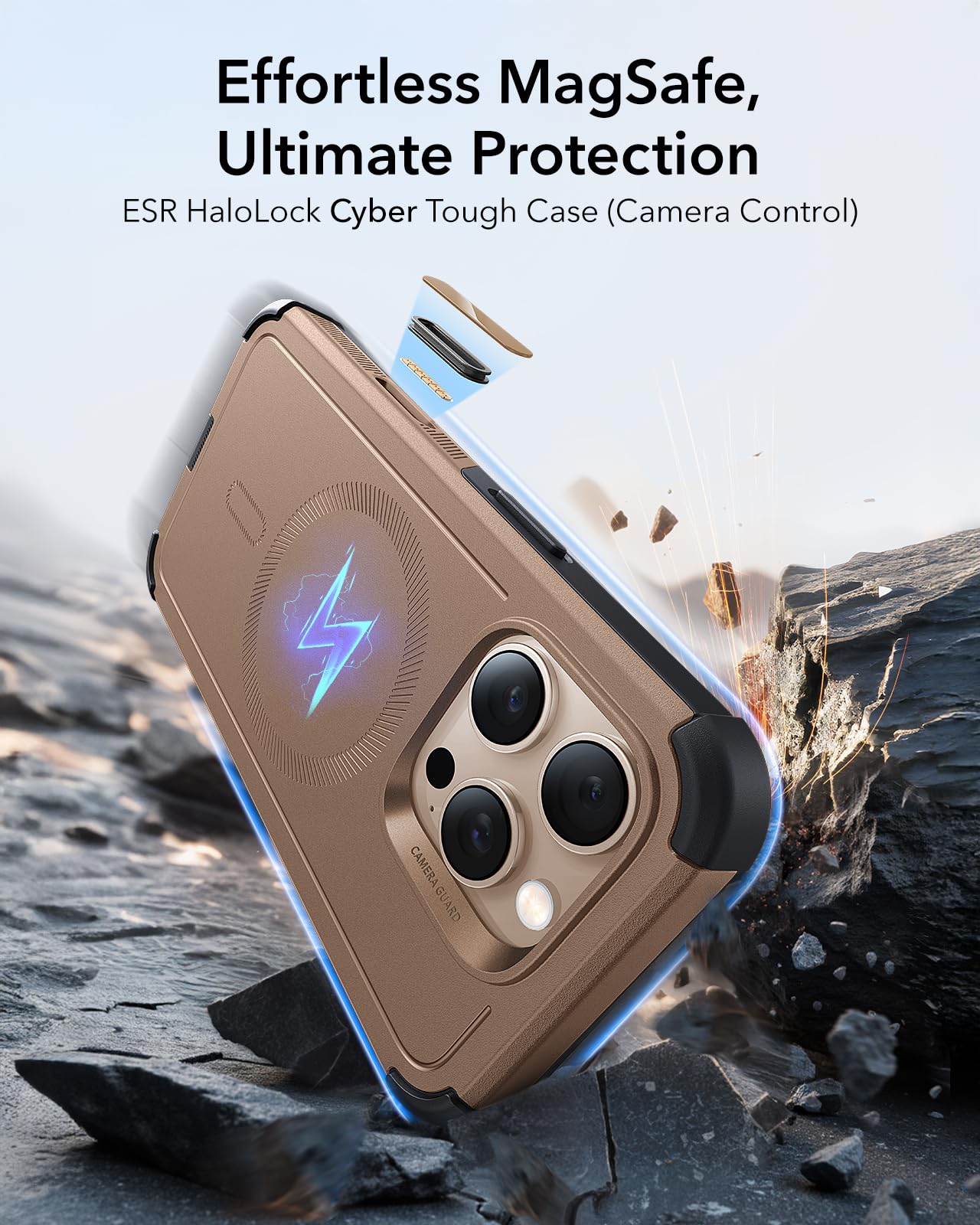 Foto 2 | Funda De Teléfono Esr Para Iphone 16 Pro Con Protección Contra Caídas De 7,01 M - Venta Internacional.