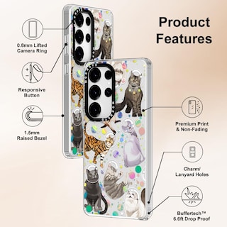 Foto 6 | Funda De Teléfono Mosnovo Para Samsung Galaxy S25 Ultra Space Cat - Venta Internacional.