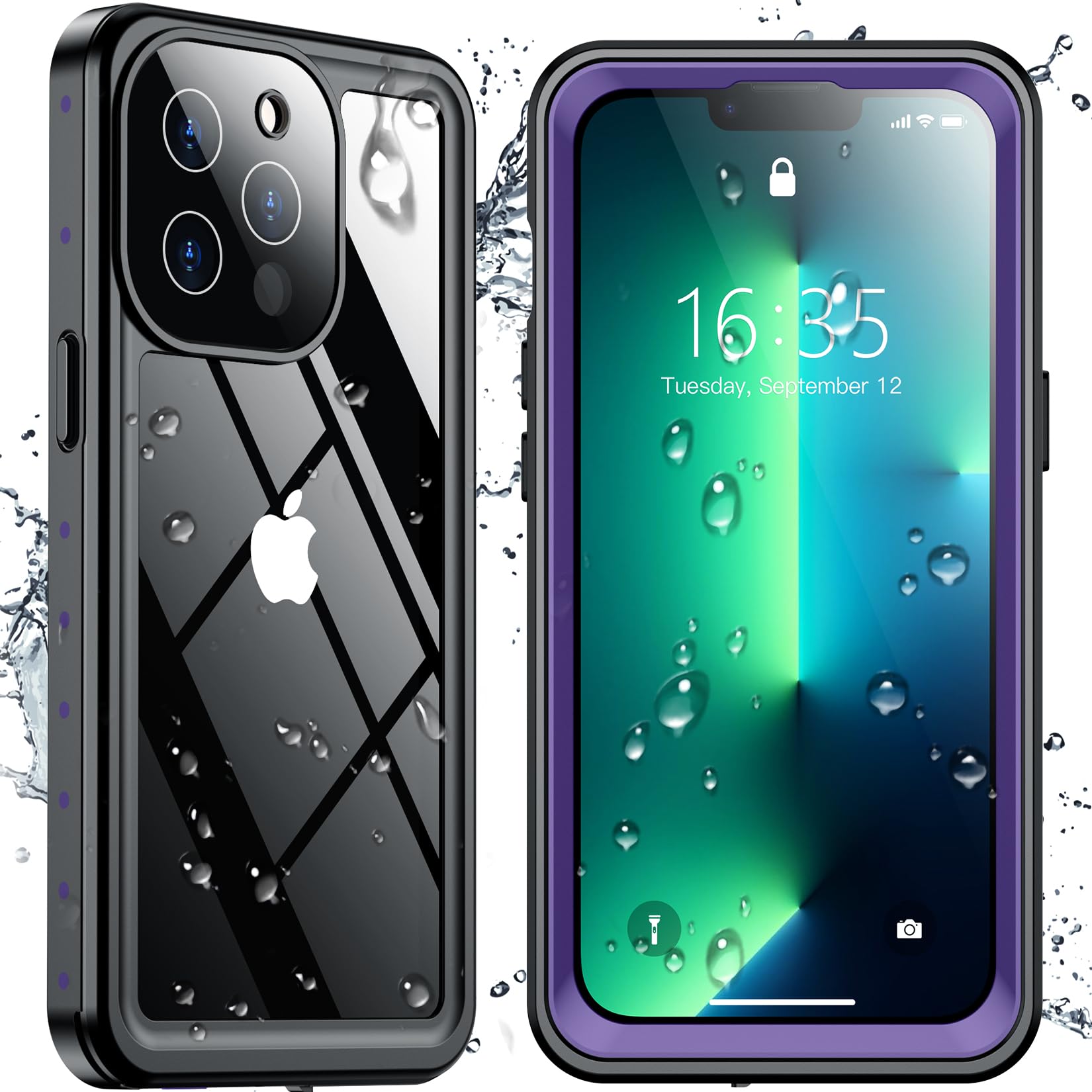 Foto 2 pulgar | Funda De Teléfono Spidercase Impermeable Con Lente Para Iphone 13 Pro - Venta Internacional.