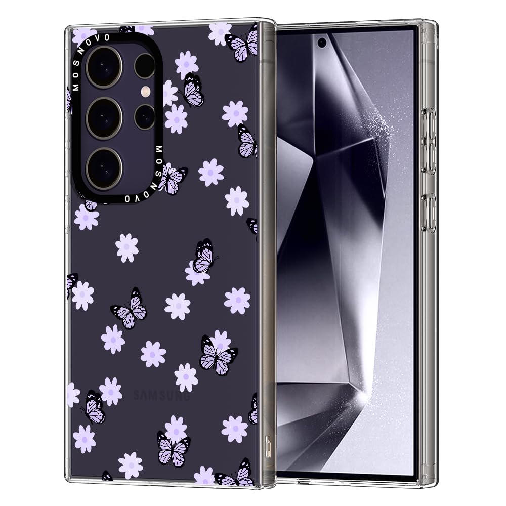 Foto 2 pulgar | Funda De Teléfono Mosnovo Para Samsung Galaxy S24 Ultra Lilac Butterfly - Venta Internacional.