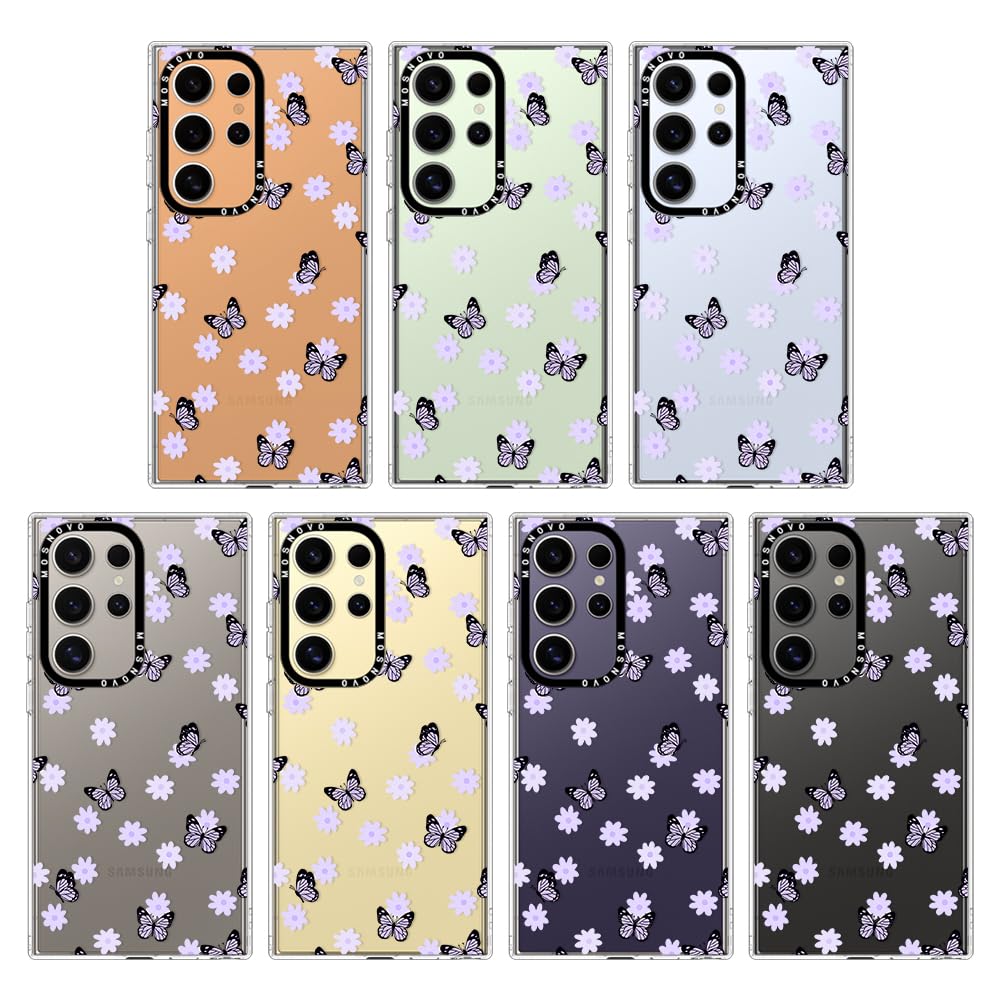 Foto 4 pulgar | Funda De Teléfono Mosnovo Para Samsung Galaxy S24 Ultra Lilac Butterfly - Venta Internacional.