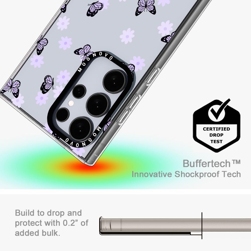 Foto 5 | Funda De Teléfono Mosnovo Para Samsung Galaxy S24 Ultra Lilac Butterfly - Venta Internacional.