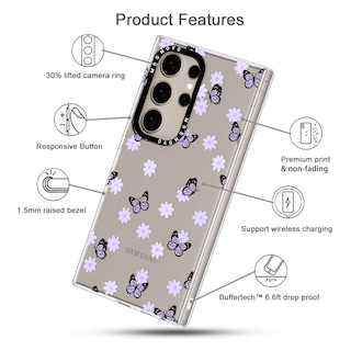 Foto 6 | Funda De Teléfono Mosnovo Para Samsung Galaxy S24 Ultra Lilac Butterfly - Venta Internacional.