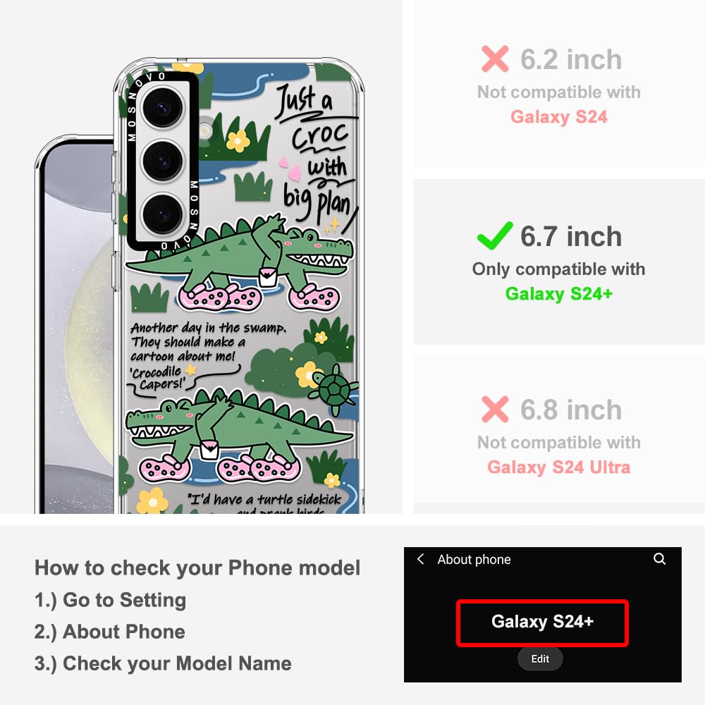Foto 2 | Funda De Teléfono Mosnovo Para Samsung Galaxy S24 Plus Croc Design - Venta Internacional.