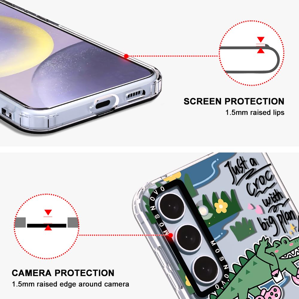 Foto 5 pulgar | Funda De Teléfono Mosnovo Para Samsung Galaxy S24 Plus Croc Design - Venta Internacional.