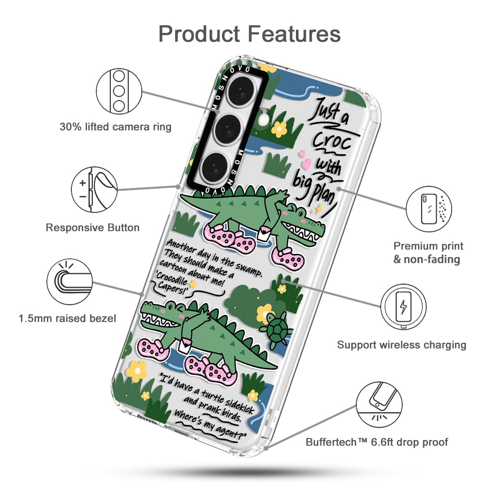 Foto 7 pulgar | Funda De Teléfono Mosnovo Para Samsung Galaxy S24 Plus Croc Design - Venta Internacional.