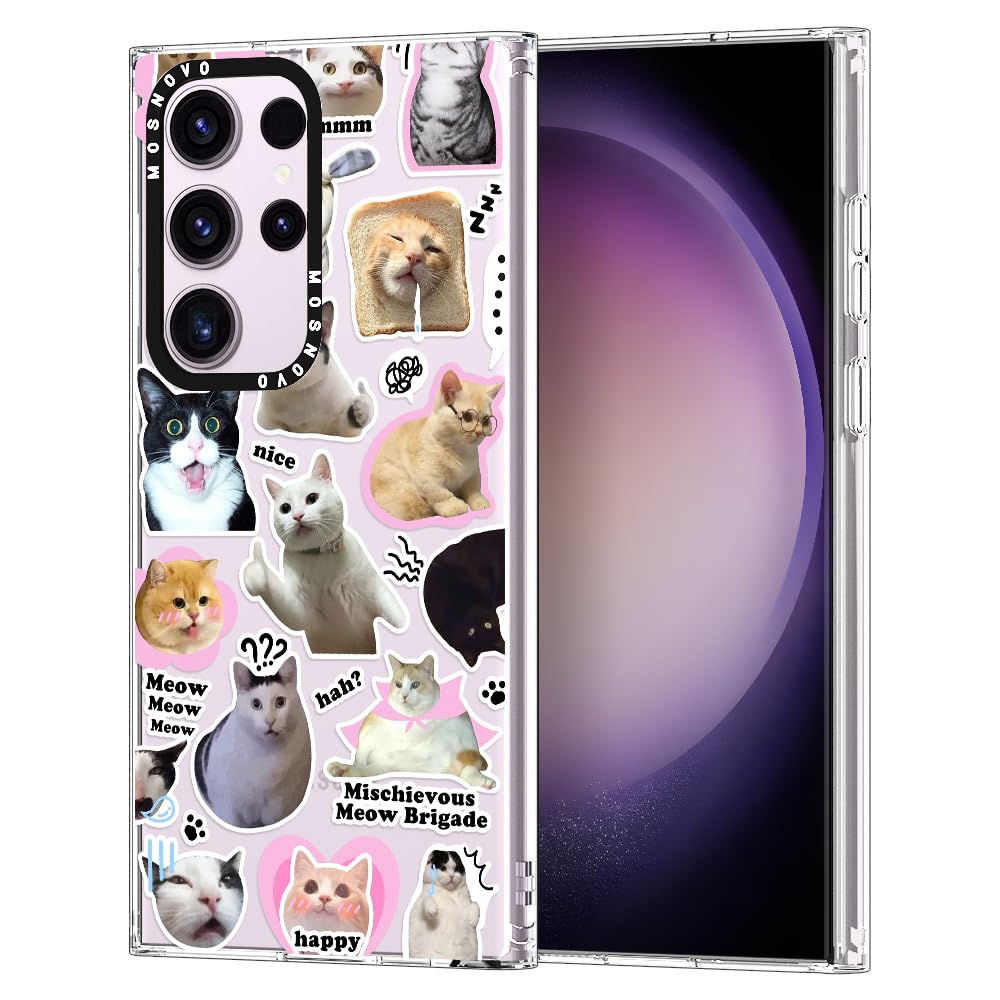 Funda De Teléfono Mosnovo Para Samsung Galaxy S23 Ultra Cat Brigade - Venta Internacional.
