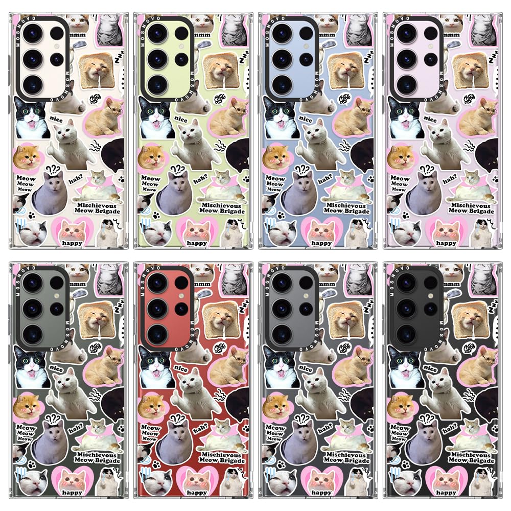 Foto 4 pulgar | Funda De Teléfono Mosnovo Para Samsung Galaxy S23 Ultra Cat Brigade - Venta Internacional.