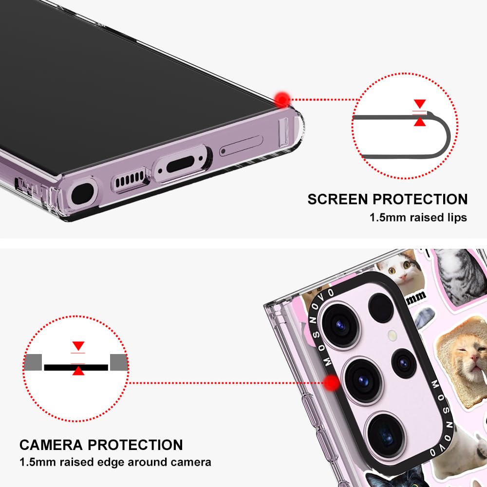 Foto 5 pulgar | Funda De Teléfono Mosnovo Para Samsung Galaxy S23 Ultra Cat Brigade - Venta Internacional.