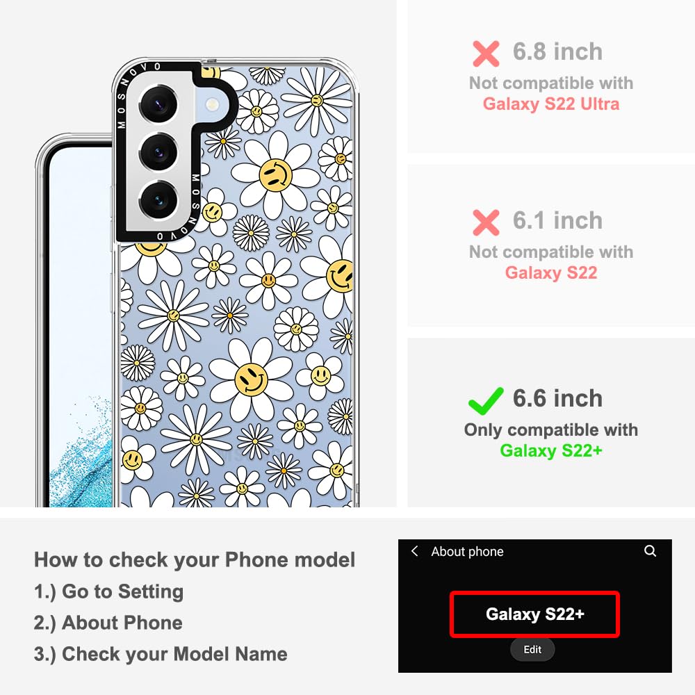 Foto 3 pulgar | Funda De Teléfono Mosnovo Para Samsung Galaxy S22 Plus Happy Daisy - Venta Internacional.