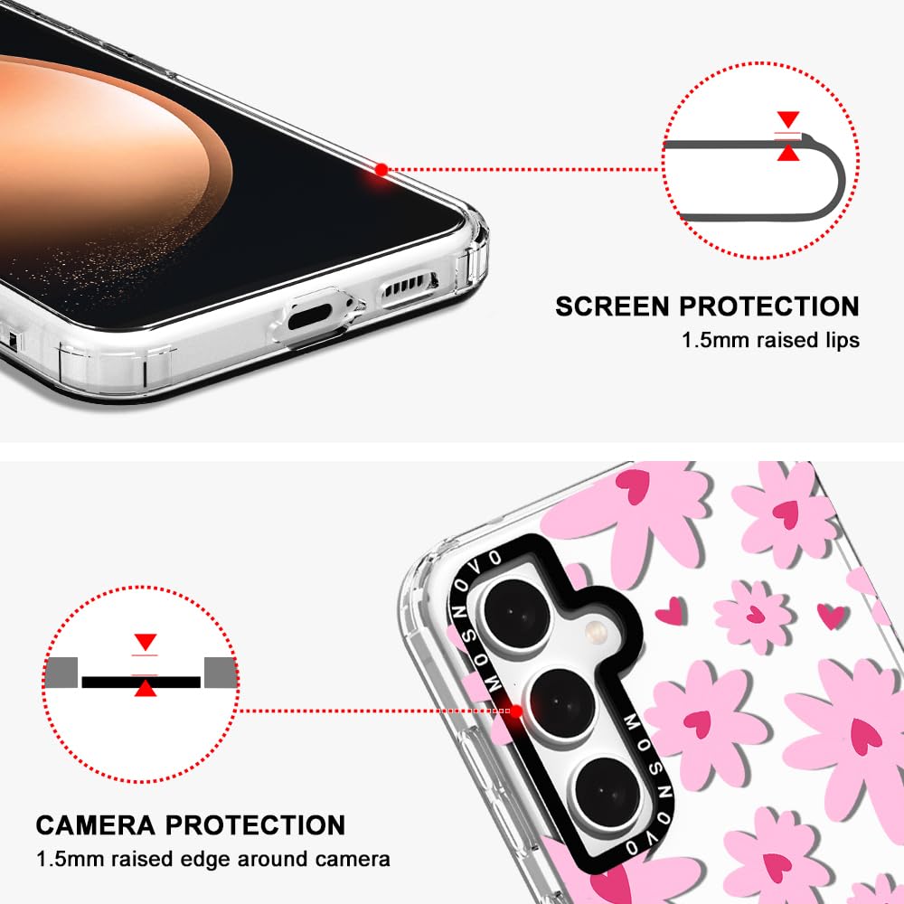 Foto 5 pulgar | Funda De Teléfono Mosnovo Para Samsung Galaxy S23 Fe Love In Bloom - Venta Internacional.