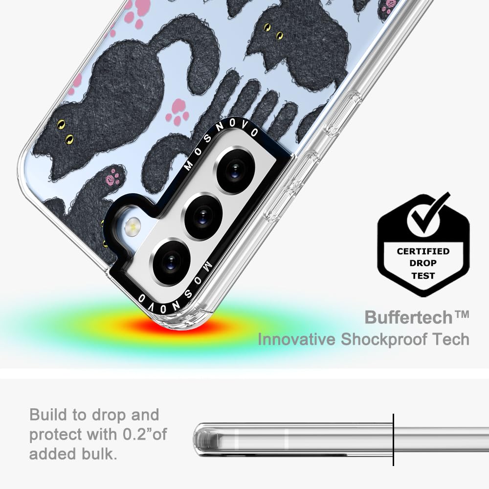 Foto 5 | Funda De Teléfono Mosnovo Para Samsung Galaxy S22 Black Furry Cat - Venta Internacional.