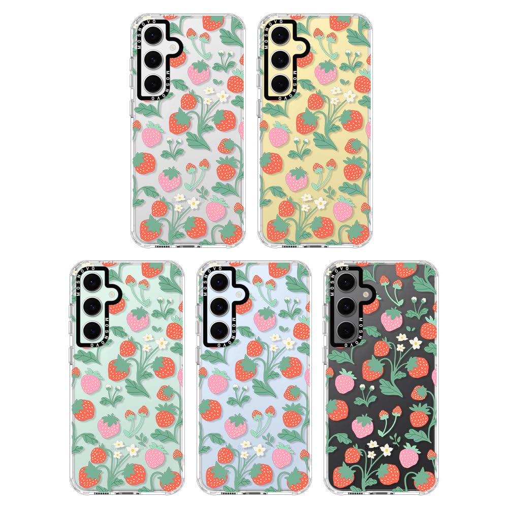 Foto 4 pulgar | Funda De Teléfono Mosnovo Para Samsung Galaxy S24 Fe Strawberry Garden - Venta Internacional.