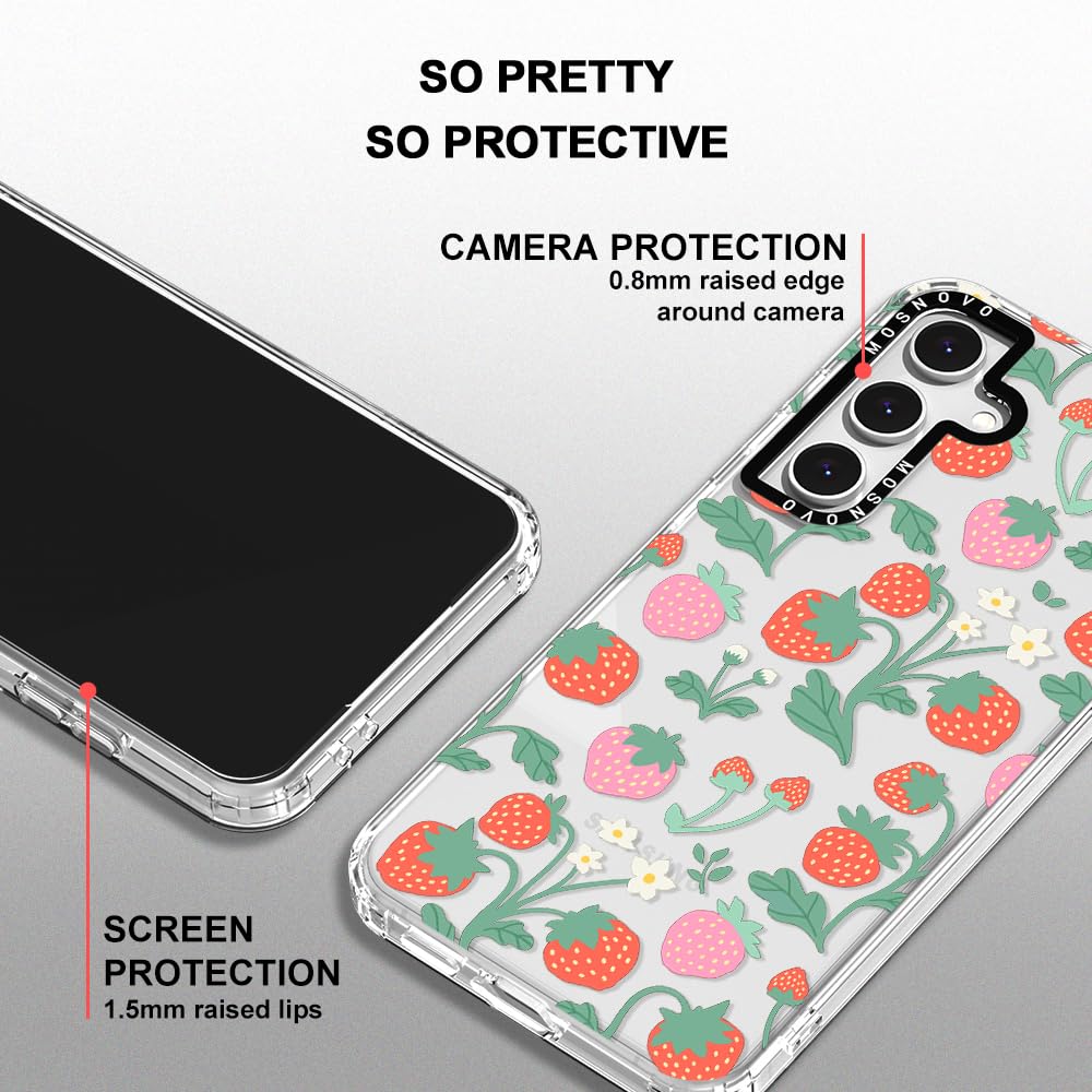 Foto 5 pulgar | Funda De Teléfono Mosnovo Para Samsung Galaxy S24 Fe Strawberry Garden - Venta Internacional.